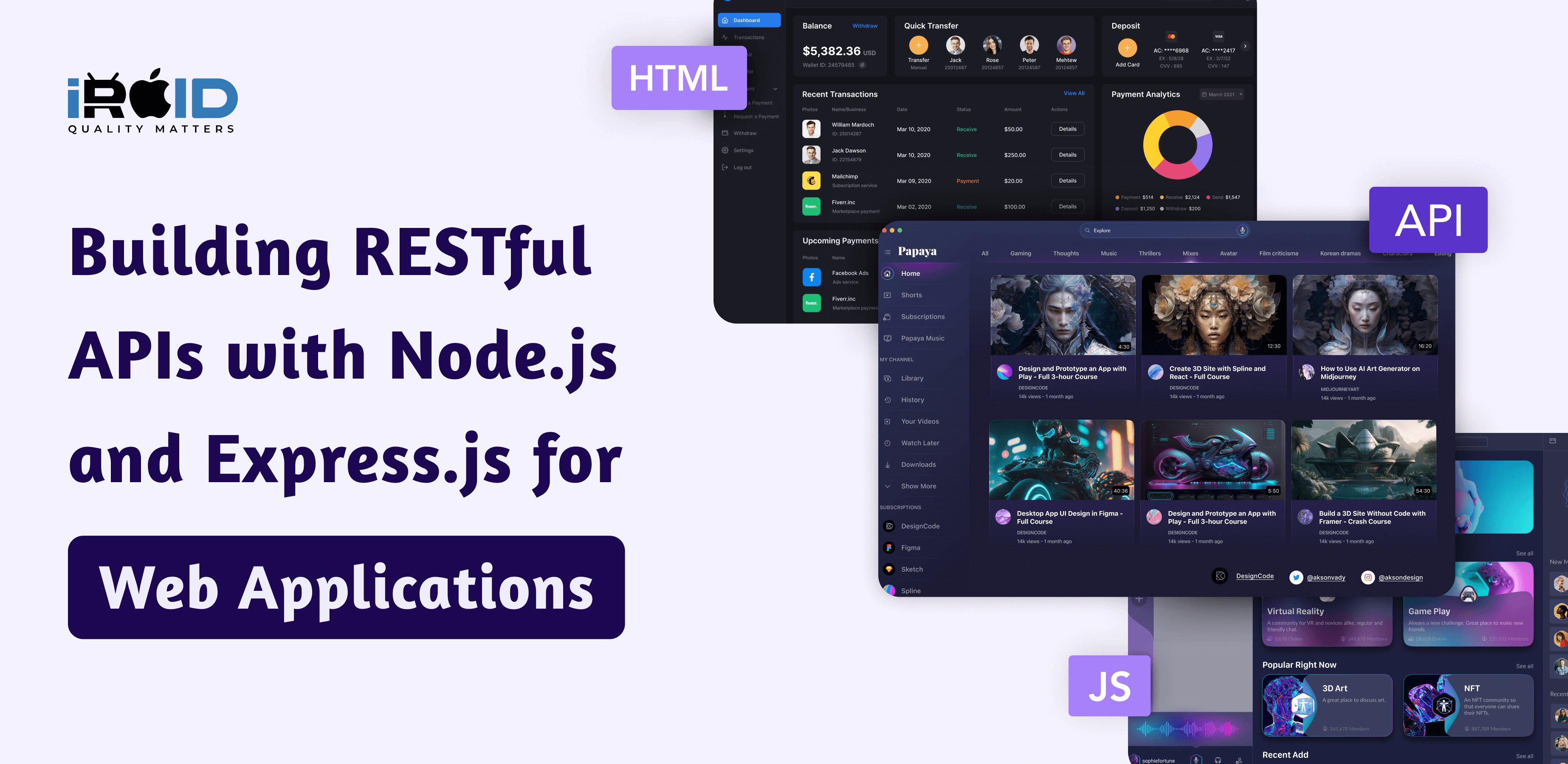 Building RESTful APIs with Node.js and Express.js for Web Applications