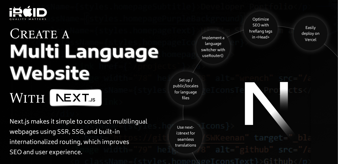 Best Way to Build Multi-Language Sites Using Next.js