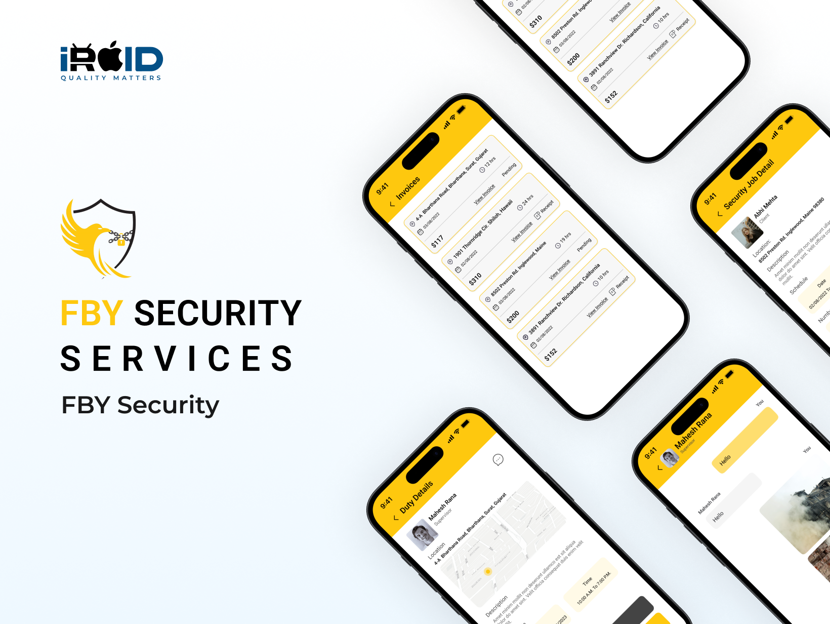 FBY Security App | Security Workforce Software | iRoid Solutions ...